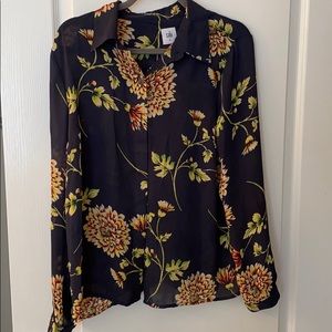 Cabi size Medium floral button down blouse